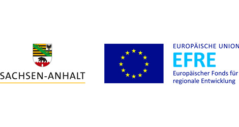 EFRE Logo Sachsen-Anhalt, Europäischer Fonds für regionale Entwicklung