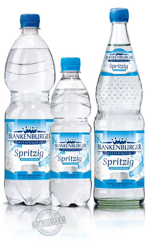 Produktabbildung Blankenburger Wiesenquell Mineralwasser spritzig